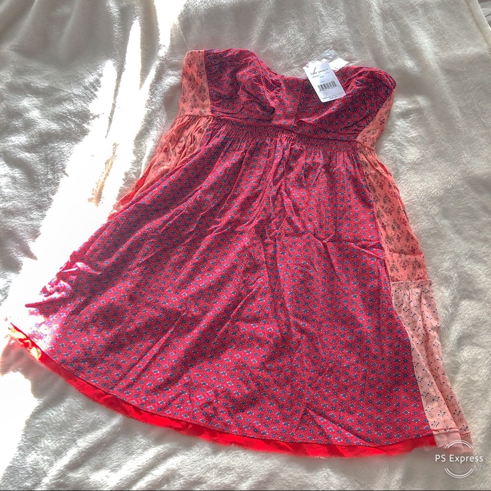 NWT. Free people across the sea printed dress.